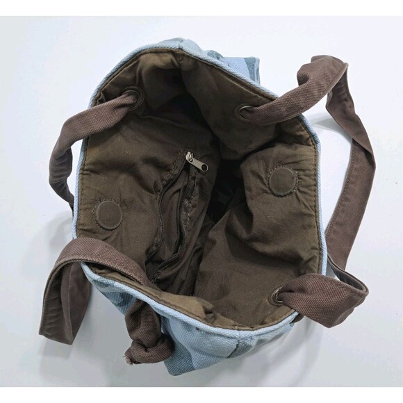 Life is Good Isabelle Caribbean Tote Bag Blue Paisley Canvas Beach Tropical - Picture 4 of 5